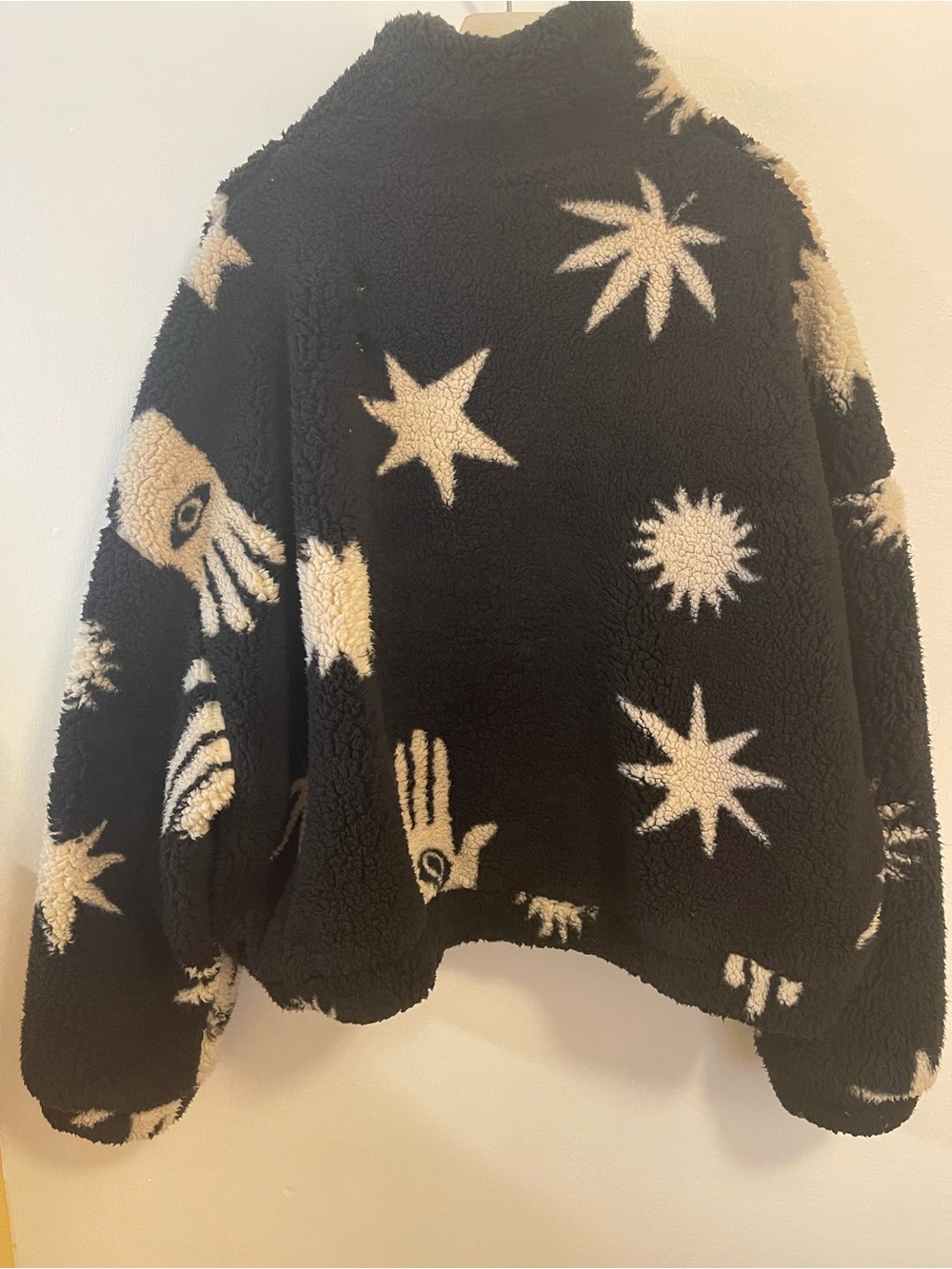 Urban Outfitters Jacket Sherpa Plush Fleece Olivia Large Oversized Fit - Picture 15 of 17